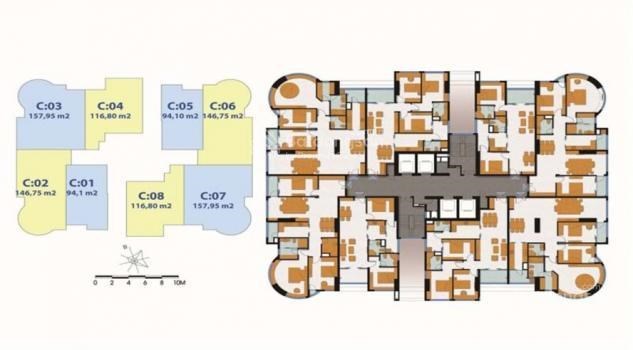 MD Complex Nguyễn Cơ Thạch, Mỹ Đình, full nội thất Chính chủ nhượng lại căn góc 146m2, 3PN chung cư