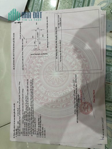 Bán 2 lô đất liền nhau tại Đường S rộng 32  trung tâm  Thị xã Phú Mỹ
