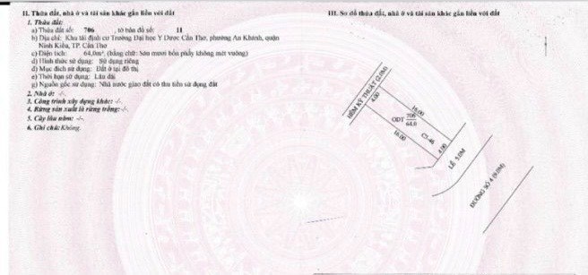 Bán nền cặp cực đẹp ngay TTTP Cần Thơ 136,3m2 SHR 8.2 tỷ. Lh:0909020397
