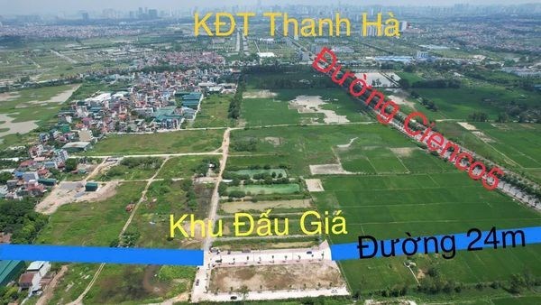 Bán lô đất đấu giá duy nhất tại Cự Khê Thanh Oai Hà Nội