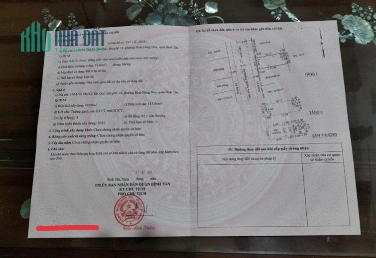 CHÍNH CHỦ Cần Bán Căn Nhà Tặng Nội Thất Tại P. Bình Hưng Hòa, Quận Bình Tân, TP HCM