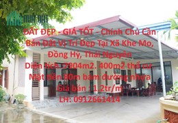 ĐẤT ĐẸP - GIÁ TỐT - Chính Chủ Cần Bán Đất Vị Trí Đẹp Tại Xã Khe Mo, Đồng Hỷ, Thái Nguyên