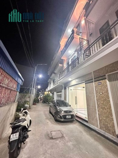 Bán nhà xây mới tuyến 2 Trung Lực, 60m 4 tầng GIÁ 3.15 tỉ ô.tô đỗ cửa