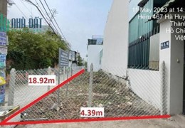 Bán đất có sổ hồng phường Thạnh Xuân, DT 105M2, Giá Nhỉnh 2 Tỷ, Gần Ngã Tư Gas