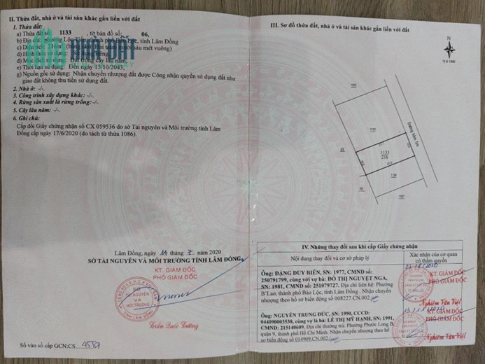 CHÍNH CHỦ CẦN BÁN  3 LÔ ĐẤT LIỀN KỀ  MẶT TIỀN Tại  Ngõ 134 Đường Phùng Hưng, P Lộc Tiến, TP Bảo Lộc