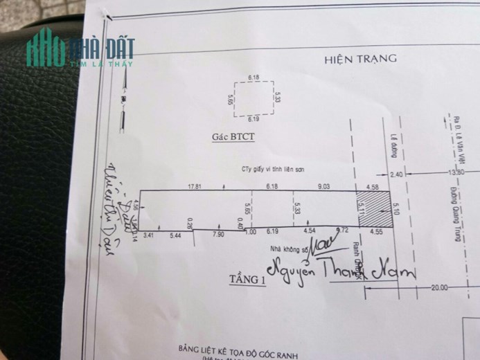 Lô đất mặt tiền đường Quang trung DT 200m giá tốt