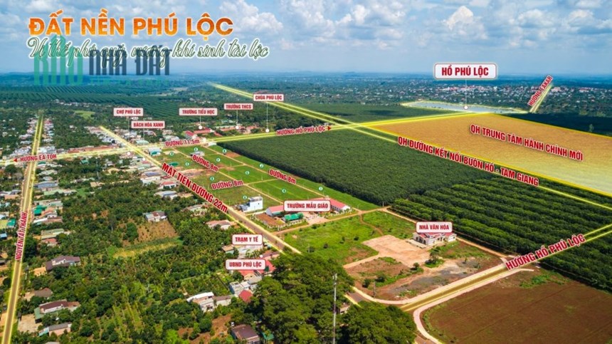 Cần bán đất tại đường hùng vương - phú lộc - Krông-năng