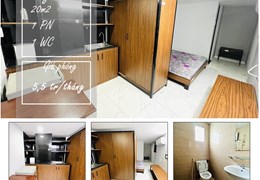 Phòng, CHDV D2(Nguyễn Gia Trí) 20m2 hầm, thang máy