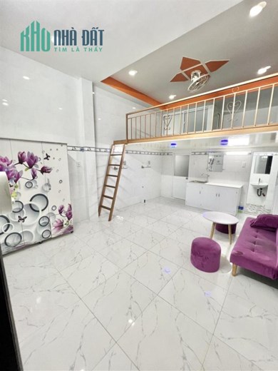 Phòng Bùi Đình Túy Full nội thất 25m2 có gác xếp