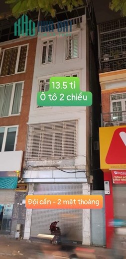 Bán nhà Mặt Phố Đội Cấn Ba Đình - DT 47m2  -  6 tầng - MT 3.5m  - Giá 13.5 Tỷ