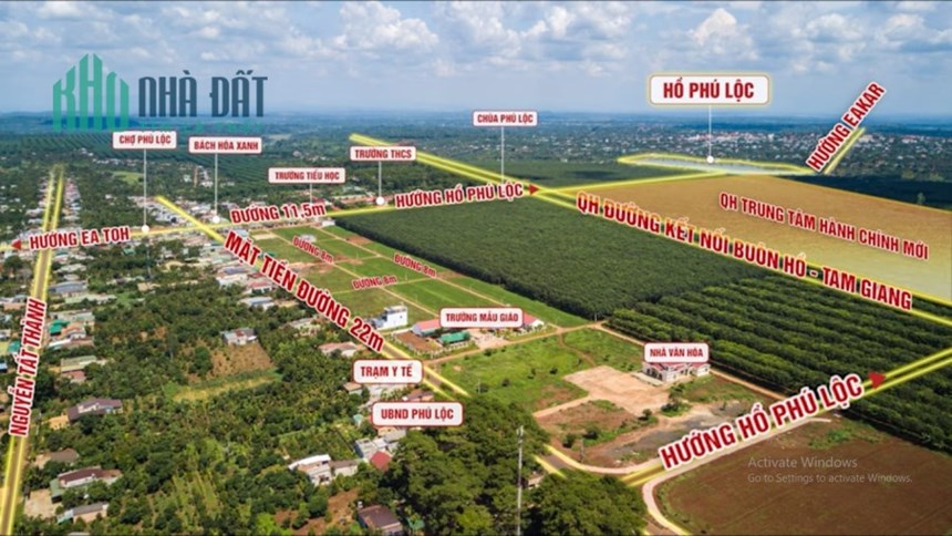 Đất nền KDC Lộc Tân, Phú Lộc - Krông Năng - Vị trí đầu tư tiềm năng nhất Đắk Lắk