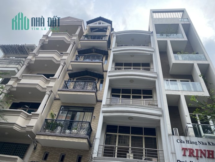 BÁN NHÀ MẶT TIỀN 6 TẦNG THANG MÁY DT 100m2 - NGUYỄN CHÍ THANH QUẬN 5