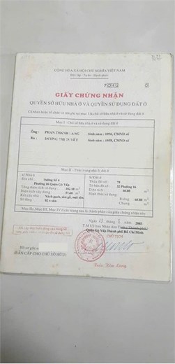 Bán nhà mặt tiền Đường Số 4, Phường 16, Gò Vấp – 61m2, 2 tầng, 5.35 tỷ