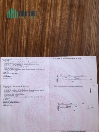 Chính Chủ Cần Bán đất xã Đức Hòa Thượng , huyện Đức Hòa , tỉnh Long An