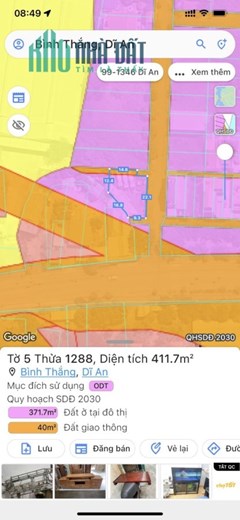 BÁN Đất 2 MẶT TIỀN VIP KD - số 311 đường DT 743A, P. Bình Thắng, Dĩ An, Bình Dương.