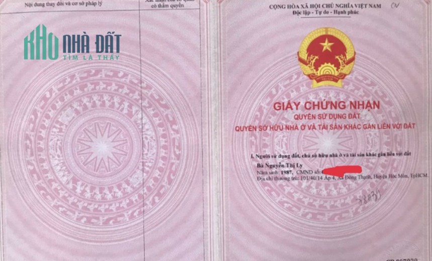 Chính Chủ bán khu đất 500m2: (ngang 21 dài 24) Vị trí trắc địa Xã Hoà Phú, Củ Chi, TP Hồ Chí Minh