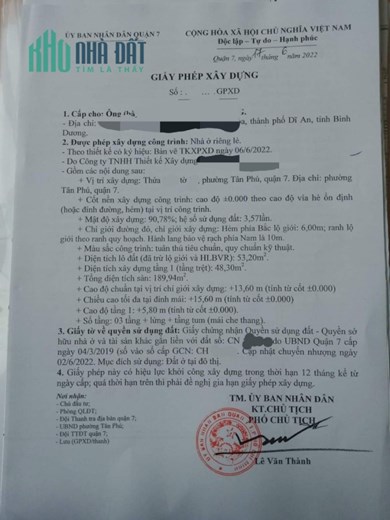 PHÚ THUẬN Q7, ĐẤT SẠCH ĐÃ CÓ GPXD 1 LỬNG, 3 TẦNG, 1 TUM, SÂN THƯỢNG.