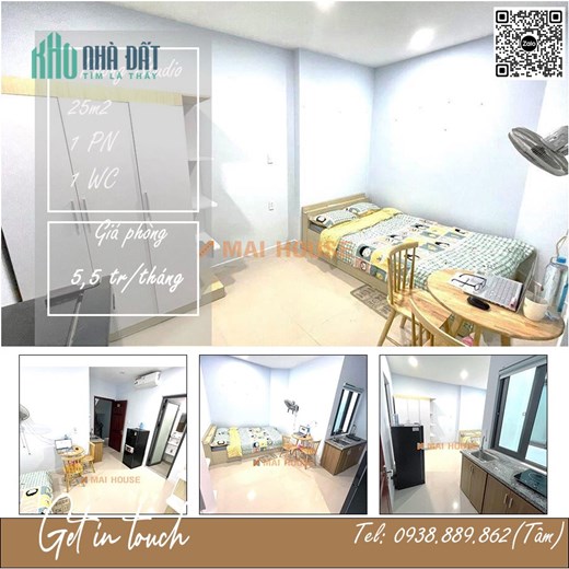 CHDV Điện Biên Phủ Gần Hàng Xanh 25m2 full nội thất