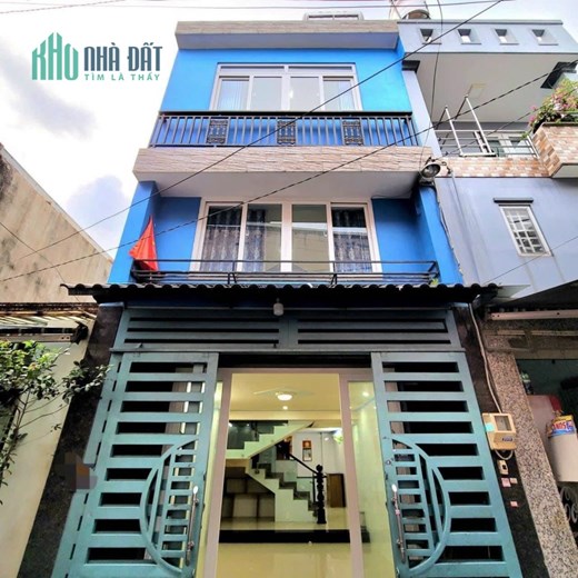 Bán nhà 3 tầng HXH, Lê Văn Thọ, 4x11m, vuông vức chỉ 3.99 tỷ TL