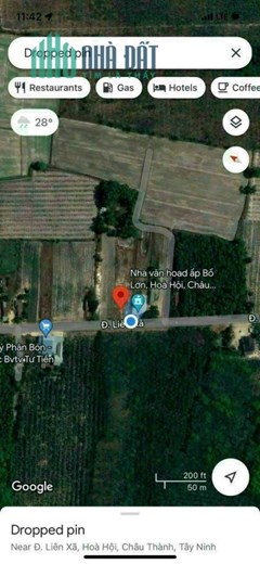 Bán lô đất mặt tiền Hương Lộ 7, Hoà Hội, H.Châu Thành, Tây Ninh 1,9tỷ