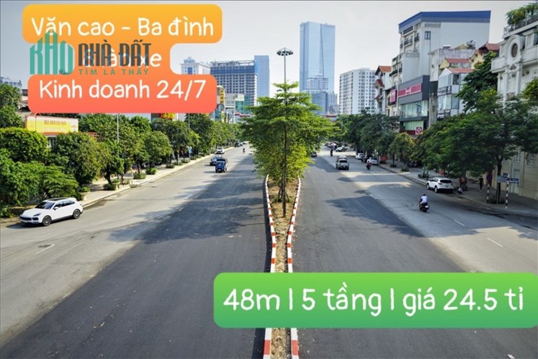 Nhà Mặt Phố Văn Cao - Ba Đình I Diện tích 48M I Mặt tiền 5M I 5 Tầng I Giá 24.5 tỉ