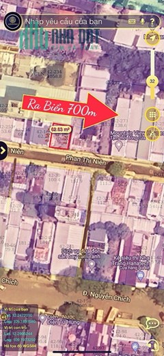 Bán đất mặt tiền đường Phan Thị Niên, phường Vĩnh Hoà, Nha Trang, ngang 7m