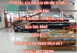 Chính chủ cần bán gấp căn nhà tại phố Phùng Chí Kiên, phường Tân Bình, TPHải Dương.