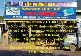Chính chủ cần Bán Nhanh 2  LÔ ĐẤT LIỀN KỀ FULL THỔ CƯ – GIÁ TỐT TẠI huyện Cư M'Gar, tỉnh Đắk Lắk