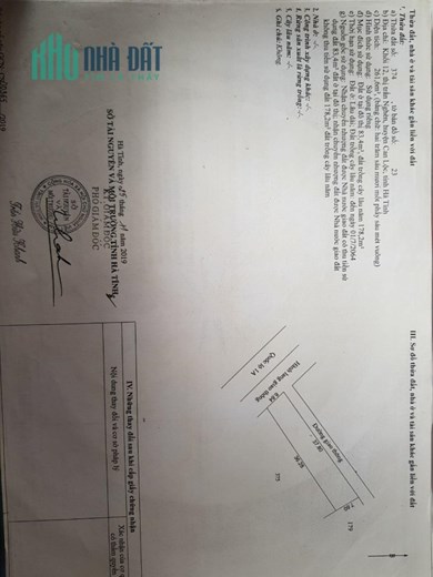 BÁN ĐẤT - Quốc Lộ 1A Trung Tâm Thị Trấn Nghèn , Huyện Can Lộc.