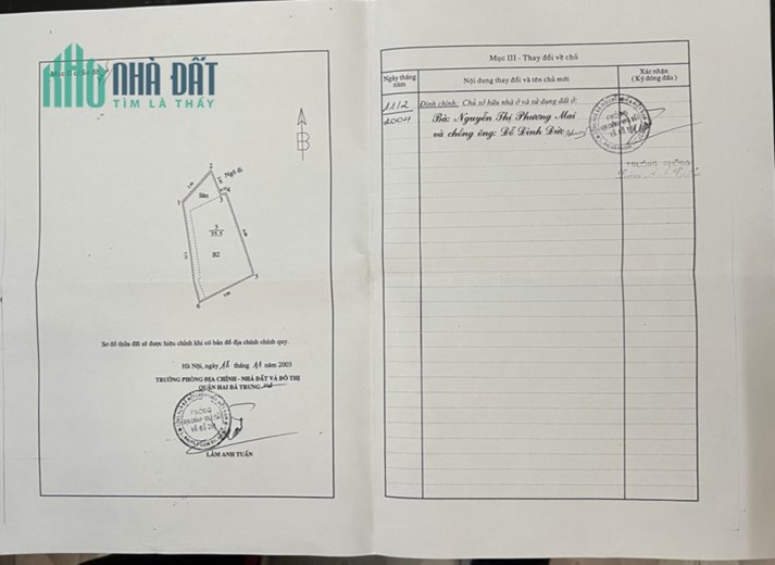 Chính chủ gia đình cần bán nhà tại Phố Lò Đúc (P. Đống Mác) Hai Bà Trưng, Hà Nội