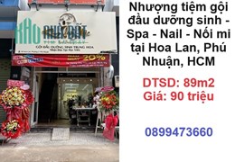 ✨Nhượng tiệm gội đầu dưỡng sinh - Spa - Nail - Nối mi tại Hoa Lan, Phú Nhuận; 0899473660