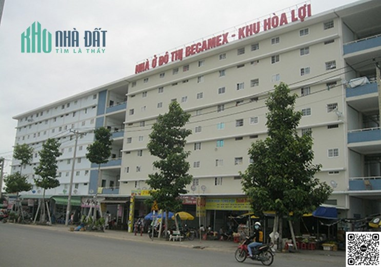 Chỉ 370tr sở hữu vĩnh viễn căn lầu 1, chung cư Becamex Bình Dương