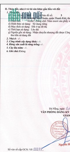 lô đất đẹp 2 mặt  kiệt 4m  Nguyễn Tất Thành, đoạn gần ông ích khiêm