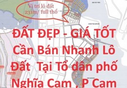 ĐẤT ĐẸP - GIÁ TỐT Cần Bán Nhanh Lô Đất  Tại P Cam Nghĩa, TP Cam Ranh, Khánh Hoà
