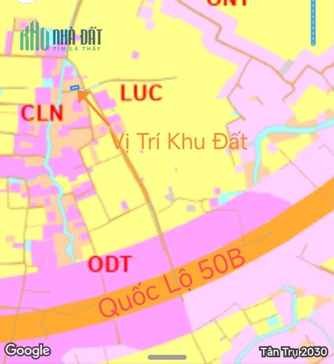 Bán gấp lô đất thổ vườn có nhà mặt tiền gần QL 50B giá 1,25tỷ