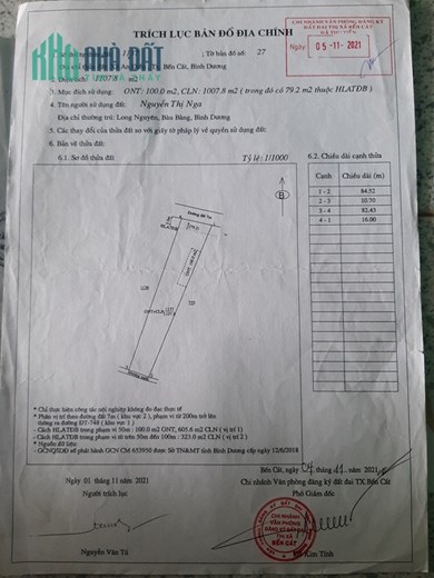 CHÍNH CHỦ Bán Gấp Đất Vị Trí Đẹp Tại Đường An Điền Số 55, TX Bến Cát, Bình Dương