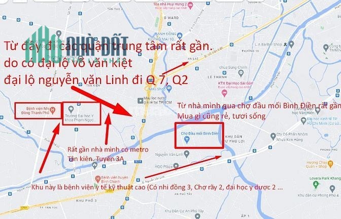 Nhà mặt tiền 4,5m giáp võ văn kiệt (Đi Q1,Q5 chỉ 10 phút)  Bình Chánh  HCM