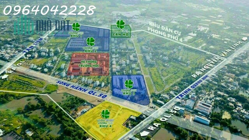 BÁN LỖ 2 TỶ NỀN GÓC ĐƯỜNG SONG HÀNH QL50 KDC PHONG PHÚ 4