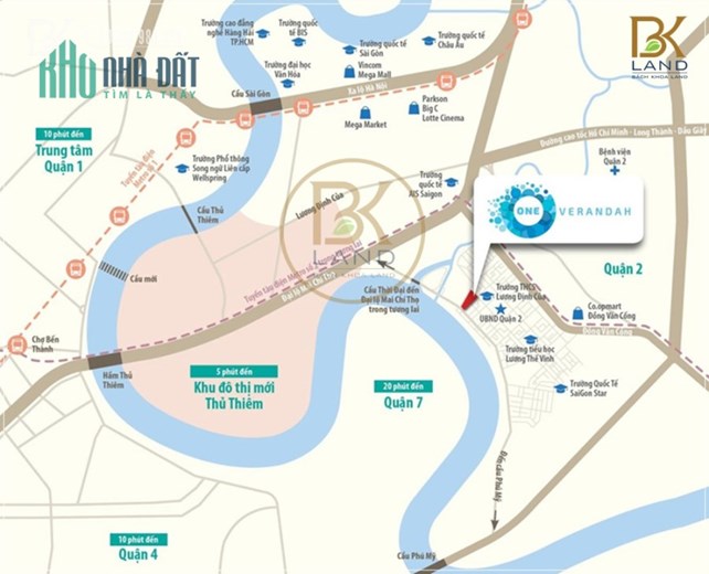 CĂN HỘ ONE VERANDAH 80% CĂN HỘ VIEW SÔNG TUYỆT ĐẸP Căn 2PN view Sông, hướng quận1