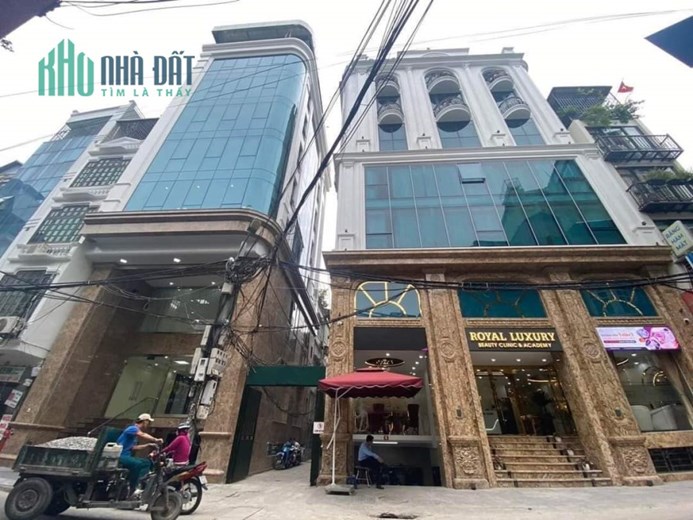 SIÊU PHẨM ! HOÀNG QUỐC VIỆT CẦU GIẤY  TÒA VP 9T VỈ HÈ Ô TÔ >40TỶ 130M.