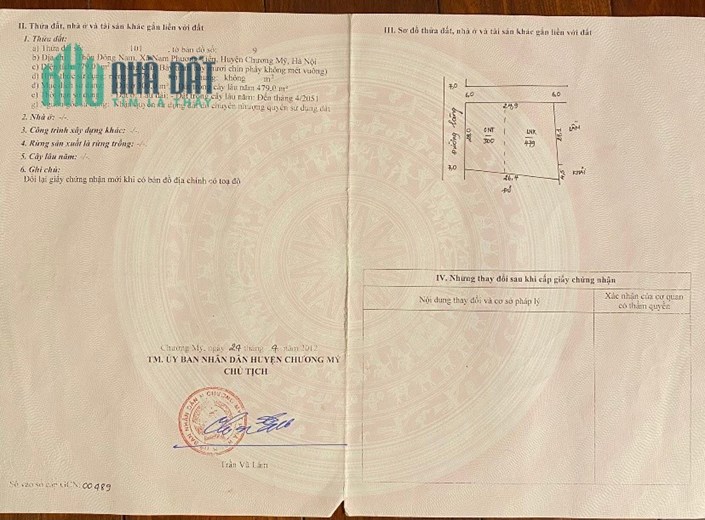 Còn duy nhất lô đất siêu rẻ siêu đẹp Tại Nam Phương Tiến, Chương Mỹ, Hà Nội. 
 Giá nhỉnh 5 tr/m
 Lô
