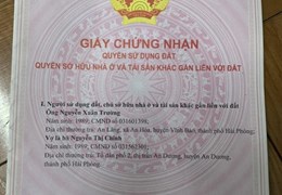 NHÀ CHÍNH CHỦ - GIÁ TỐT 
Cần Bán Nhanh Căn Nhà tại trung tâm An Dương - Hải Phòng
