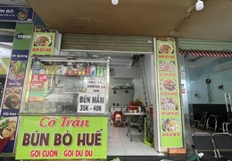 SANG QUÁN CƠM +BÚN BÒ HUẾ MẶT TIỀN CHUNG CƯ BÀU CÁT 2