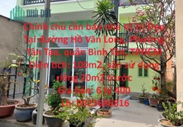Chính chủ cần bán nhà Vị Trí Đẹp Tại quận Bình Tân, TPHCM