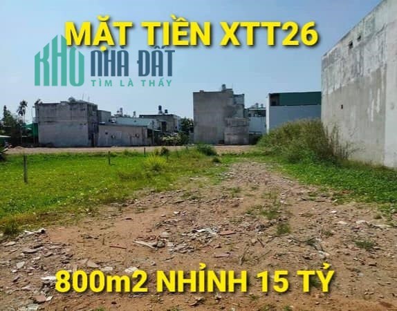 Mặt Tiền XTT26 Đất 800m nhỉnh 15 tỷ Xuân Thới Thượng Hóc Môn TPHCM