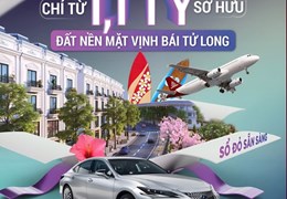CHỈ TỪ 1,1 TỶ SỞ HỮU ĐẤT NỀN MẶT VỊNH BÁI TỬ LONG - SỔ ĐỎ SẴN SÀNG TRAO TAY