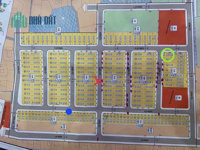 Bán Đất; khu Nhân Cầu 3 (trước cổng trường bổ túc) Trung Tâm Thị Trấn Hưng Hà, Thái Bình