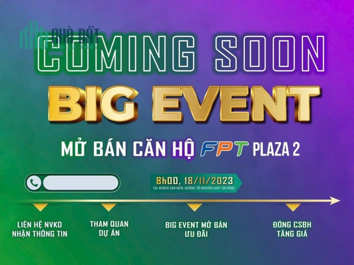 MỞ BÁN CĂN HỘ FPT PLAZA 2 Đà Năng Ngày 18/11