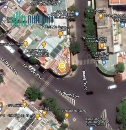 Siêu phẩm góc mặt tiền Lê Thánh Tôn & Quang Trung Nha Trang BÁN GẤP 46 tỷ.