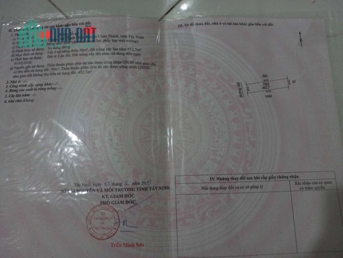 Chính Chủ Bán Đất Sổ Hồng Riêng Giá Rẻ Trung Tâm Châu Thành